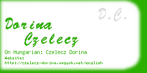 dorina czelecz business card